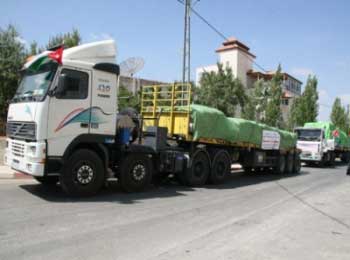 موافقة مصرية على دخول قافلة تضامن اردنية الى غزة عبر العريش