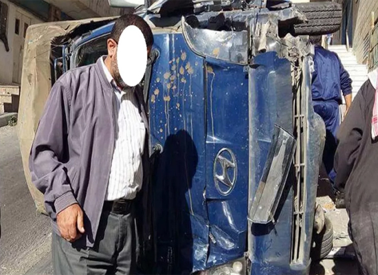 انقلاب سيارة ونجاة سائقها في الكرك انقلاب سيارة ونجاة سائقها في الكرك