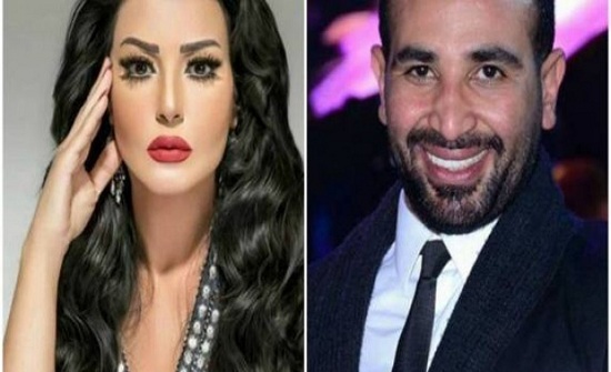 بالصور- رحلة بحرية رومانسية لسمية الخشاب وأحمد سعد في الإسكندرية