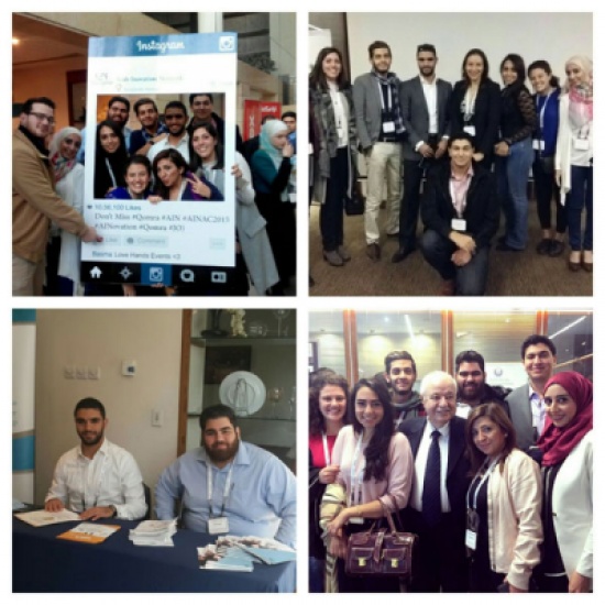 متطوعو نادي دارت ومجموعة من طلاب جامعة الأميرة سمية للتكنولوجيا  يشاركون في مؤتمر"الشبكة العربية للابتكار"