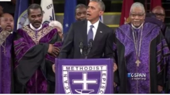 شاهد: الرئيس أوباما يغني