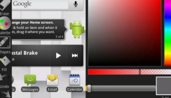 تطبيق للكتابة على شاشة أندرويد