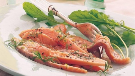 السلمون المخلّل مع البابايا