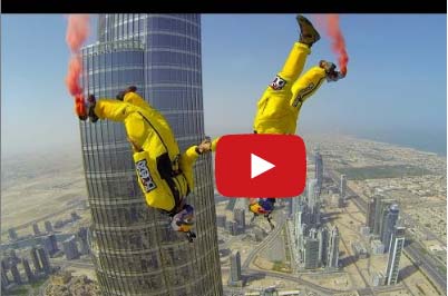 القفز بالمظلة من فوق "برج خليفة"