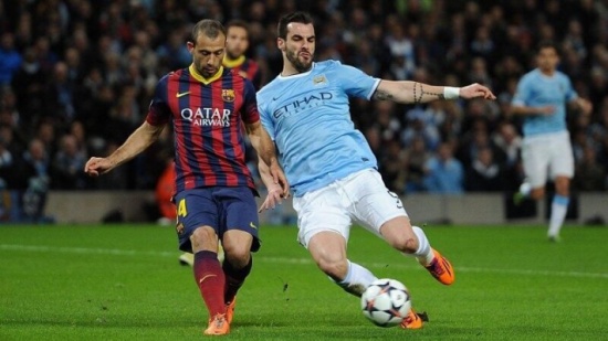 برشلونة يسقط مان سيتي وفوز رباعي لباريس سان جيرمان