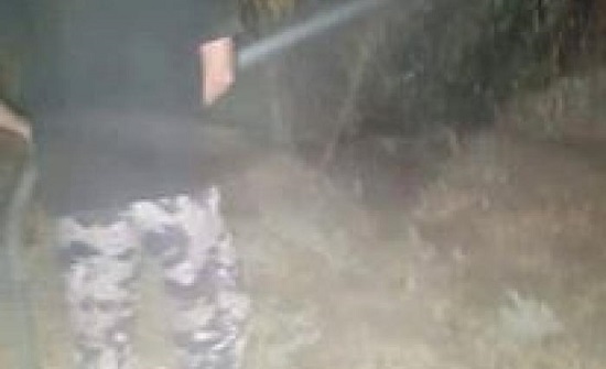 احتراق 4 دونمات قصيب في الطفيلة