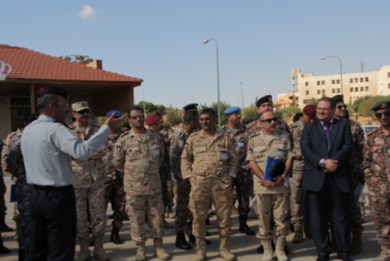 وفد من كلية القيادة والأركان الملكية الأردنية  يزور أكاديمية الأمير الحسين بن عبدالله الثاني للحماية المدنية