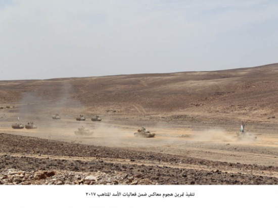 تنفيذ تمرين هجوم معاكس ضمن فعاليات الأسد المتاهب 2017