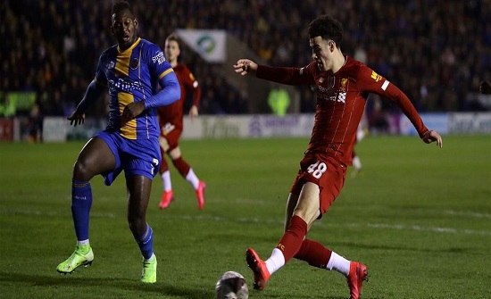 "ليفربول" ينهي مغامرة "شروزبري" بكأس الإتحاد الإنكليزي "ليفربول" ينهي مغامرة "شروزبري" بكأس الإتحاد الإنكليزي