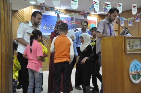 مجلس طلبة جامعة الزرقاء يقيم مأدبة إفطار لجمعية رعاية وكافل اليتيم الخيرية