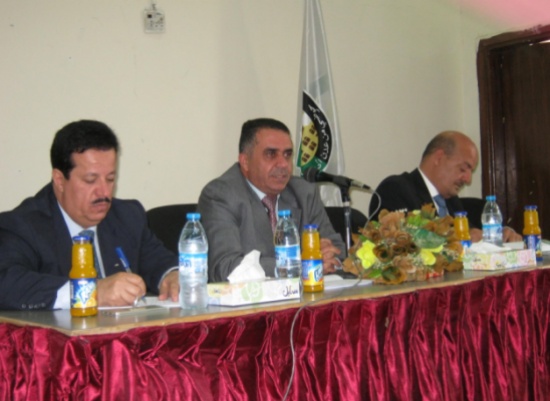 لقاء نائب رئيس جامعة البلقاء  لشؤون الاستثمارمع اعضاء الهيئة الإدارية