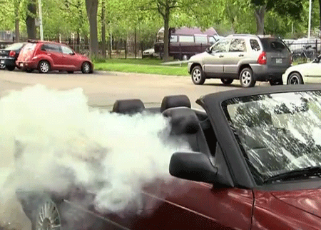 احتراق السيارة