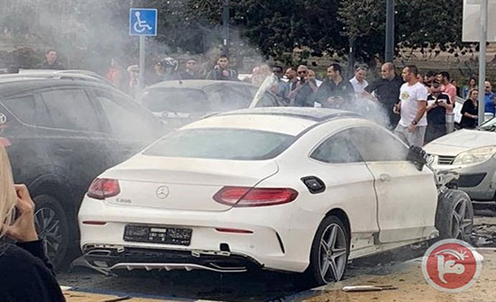 فيديو- انفجار سيارة في إيلات