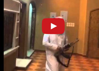 سعودي يطلق النار احتفالا بفوز سيدني