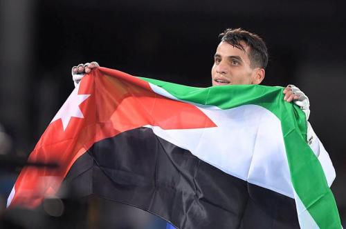 احتفال حاشد بالبطل أبو غوش صاحب ذهبية الاولمبياد احتفال حاشد بالبطل أبو غوش صاحب ذهبية الاولمبياد