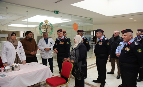 الامن العام تنفذ حملة للتبرع بالدم الامن العام تنفذ حملة للتبرع بالدم