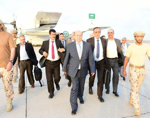الرئيس هادي يصل الى عدن لقيادة معارك استعادة تعز
