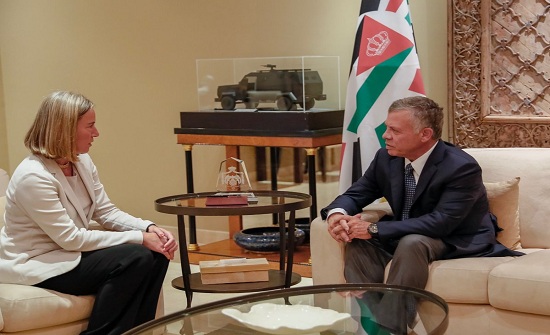 الملك يستقبل موغيريني ... الملك يستقبل موغيريني ...