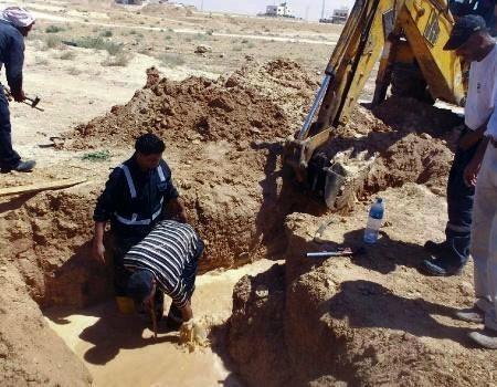 تسجيل 60 حالة اعتداء على خطوط مياه البادية الشمالية تسجيل 60 حالة اعتداء على خطوط مياه البادية الشمالية