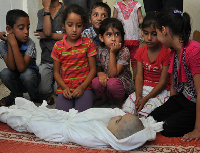 الطفلة لمى.. أصغر ضحايا العدوان الإسرائيلي على غزة