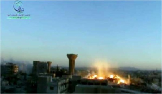 معارك بدمشق وقصف بالعنقودية والفسفورية