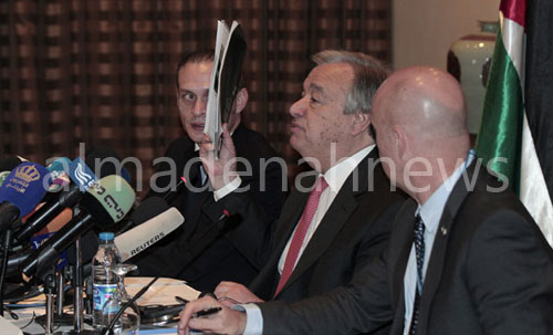 بالصور  .. المفوض السامي لشؤون اللاجئين : المساعدات المقدمة للاردن غير كافية