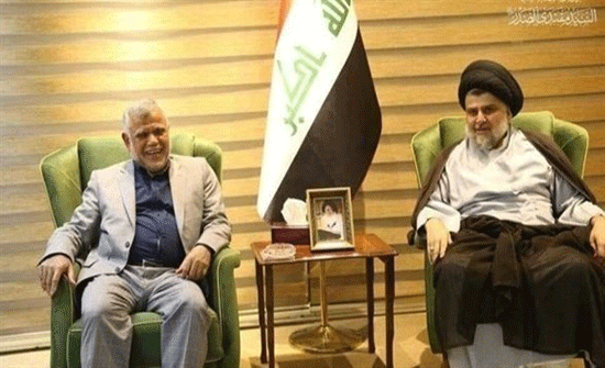 الصدر يلتقي العامري الموالي لإيران الصدر يلتقي العامري الموالي لإيران