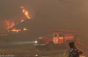 روسيا ترفع حالة الطوارئ في ثلاث مناطق اجتاحتها الحرائق بينها موقع ساروف النووي