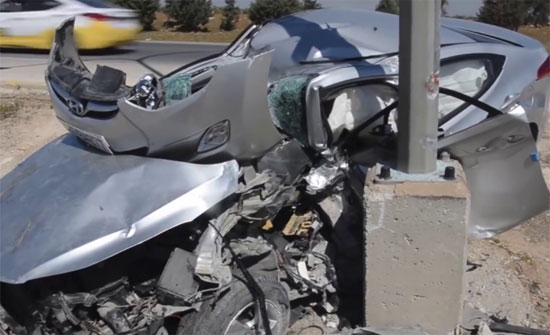 إصابات بالجملة بحادث تدهور في مادبا