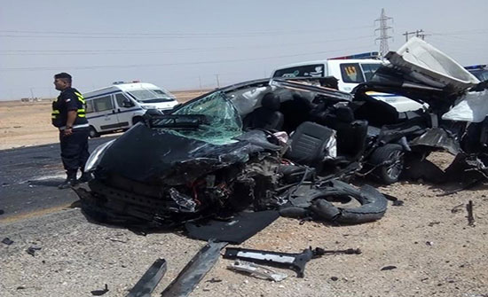 بالصور.. وفاة ستيني وإصابة بحادث تصادم في معان بالصور.. وفاة ستيني وإصابة بحادث تصادم في معان
