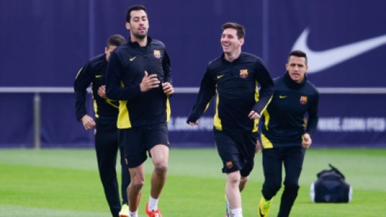 برشلونة يبدأ استعداداته لمواجهة أتلتيكو مدريد في دوري ابطال أوروبا برشلونة يبدأ استعداداته لمواجهة أتلتيكو مدريد في دوري ابطال أوروبا