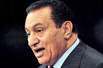 مبارك يقترح نشر قوات دولية بالضفة لبناء الثقة بين فلسطين وإسرائيل