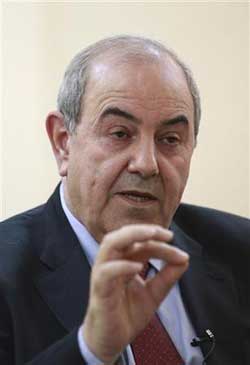 علاوي يأمل في احراز تقدم نحو تشكيل حكومة بحلول نهاية اكتوبر