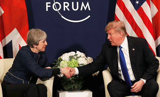 ترامب في اتصال مع ماي: إيران لن تحصل مطلقا على سلاح نووي