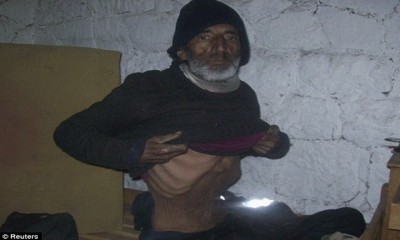 بالصور : عمره 58 عاماً عاش 4 شهور في الجبال لا يأكل سوى الفئران والزبيب بالصور : عمره 58 عاماً عاش 4 شهور في الجبال لا يأكل سوى الفئران والزبيب