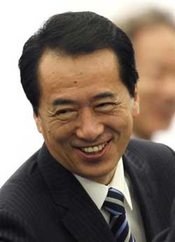 ناوتو كان يفوز بانتخابات زعامة الحزب الحاكم في اليابان