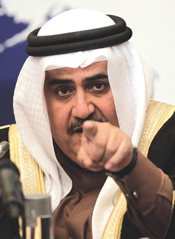 وزير الخارجية البحريني : اخر بلد نريده ان يكون جزء من المشكلة هي ايران وزير الخارجية البحريني : اخر بلد نريده ان يكون جزء من المشكلة هي ايران