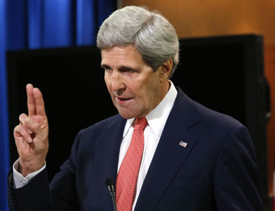 كيري ينفي نعت إسرائيل بدولة التفرقة العنصرية