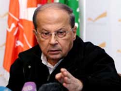 ميشال عون يؤكد أن المحكمة الدولية لن تمر من دون البت في شهود الزور 