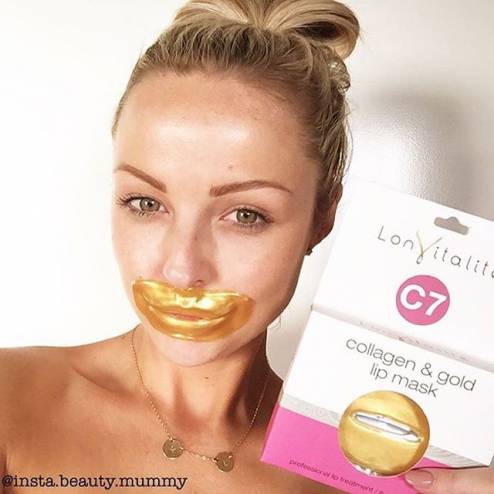 24 قيراطاً من الذهب لنفخ الشفاه!