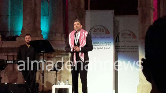 بالصور: الفنان وائل كفوري يفتتح أول احتفالات مهرجان جرش