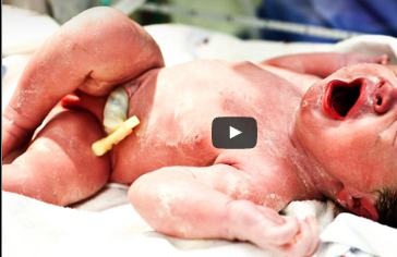 شاهد.. أول 60 ثانية في حياة الطفل بعد الولادة