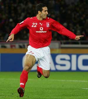 فوز الأهلي على الانتاج الحربي في الدوري المصري