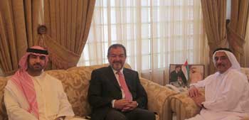 الامير عاصم يثمن جهود الامارات في تطوير رياضة الهجن في الاردن