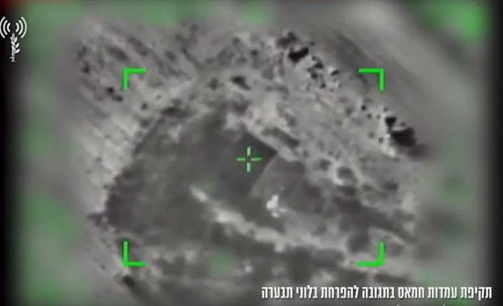 فيديو ..غزة: الاحتلال الإسرائيلي يقصف موقعين لحماس