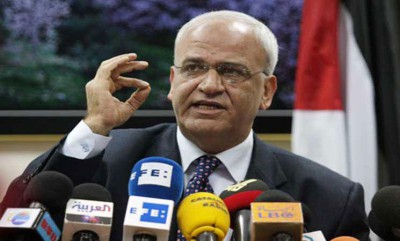 عريقات ينتقد نتنياهو ويتهمه بأنه يفكر بعقلية شريعة الغاب