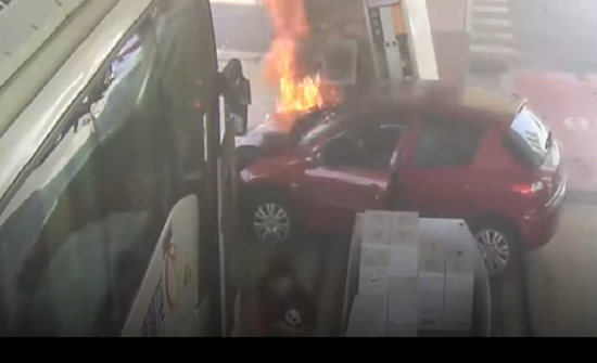 بالفيديو : سرعة تصرف عامل المحطة انقذها من كارثة