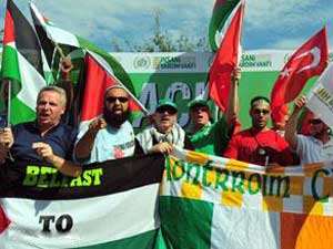 قافلة "تحيا فلسطين" تنطلق من اللاذقية للعريش بطريقها لغزة