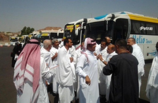 مغادرة اول فوج من الحجاج الأردنيين للديار المقدسة مغادرة اول فوج من الحجاج الأردنيين للديار المقدسة