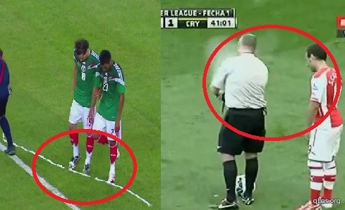 "بالفيديو" مواقف طريفة لحكام مباريات أثناء استخدام الرذاذ المتلاشي "بالفيديو" مواقف طريفة لحكام مباريات أثناء استخدام الرذاذ المتلاشي